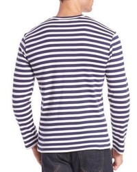 Comme des Garcons Play Striped Long Sleeve T Shirt