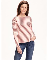 Old Navy Relaxed Heavy Knit Boat Neck Tee For