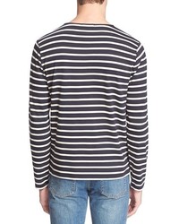 A.P.C. Stripe Long Sleeve Pocket T Shirt