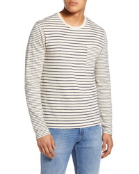 Alex Mill Stripe Long Sleeve Slub Pocket T Shirt