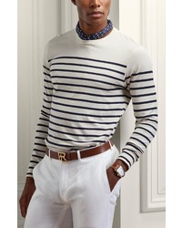 Ralph Lauren Purple Label Stripe Long Sleeve T Shirt