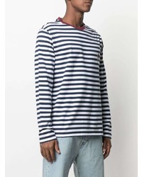 Hilfiger Collection Stripe Print Long Sleeved T Shirt