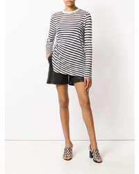 T by Alexander Wang Striped Cut Out Top