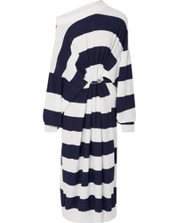 Sonia Rykiel Oversized Striped Cotton And Wool Blend Maxi Dress