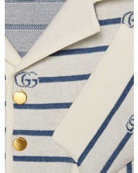 Gucci Double G Striped Polo Shirt