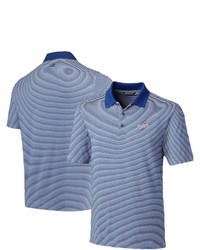 Cutter & Buck Royal Los Angeles Dodgers Cooperstown Collection Forge Tonal Stripe Drytec Polo