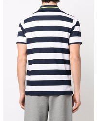 Paul & Shark Stripe Pattern Polo Shirt