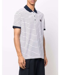 Paul & Shark Stripe Print Polo Shirt