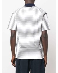 Giorgio Armani Striped Short Sleeve Polo Shirt
