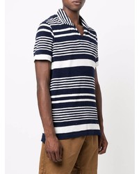 Orlebar Brown Striped Short Sleeved Polo Shirt