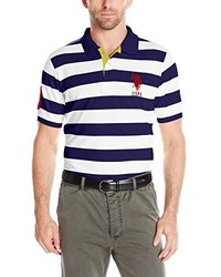 U.S. Polo Assn. Striped Pique Polo Shirt