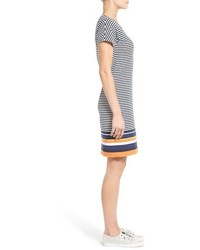 Barbour Harewood Stripe Jersey Short Sleeve Shift Dress