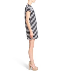 Missguided Stripe Short Sleeve Shift Dress