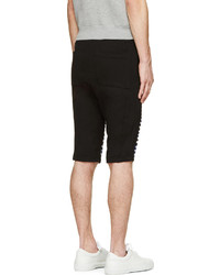 Markus Lupfer Black Bule Striped Shorts