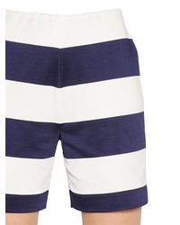 Emporio Armani Striped Viscose Jersey Shorts