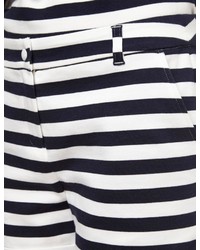Petit Bateau Navy Stripe Cotton Shorts