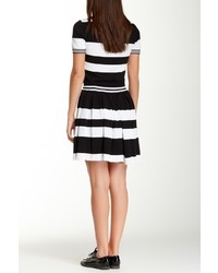 Romeo & Juliet Couture Striped Box Pleated Skirt