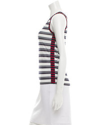 Harvey Faircloth Striped Sleeveless Top W Tags