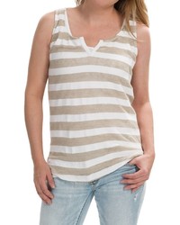 Specially Made Striped Tank Top Cotton Linen