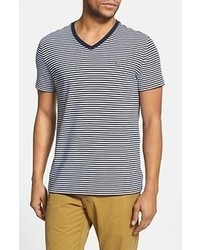 Simple Stripe V-Neck T-Shirt