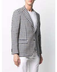 Mp Massimo Piombo Andy Houndstooth Single Breasted Blazer