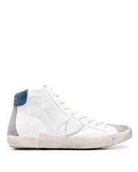 Philippe Model Paris Logo Patch High Top Sneakers