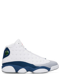 NIKE JORDAN White Blue Air Jordan 13 Retro Sneakers