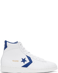 Converse White Color Pro Leather High Top Sneakers
