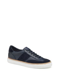 J AND M COLLECTION Casey Sneaker In Navy Sheepskinenglish Suede At Nordstrom