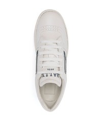 Bally Embossed Logo Leather Sneakers