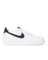 Nike White And Black Air Force 1 07 Craft Sneakers