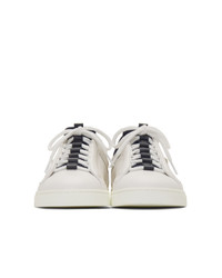 Fendi White And Navy Bag Bugs Sneakers