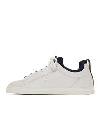 Fendi White And Navy Bag Bugs Sneakers