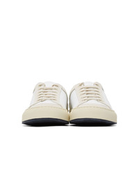 Common Projects White And Navy Retro 70s Sneakers