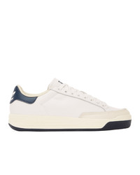adidas Originals White And Navy Rod Laver Sneakers