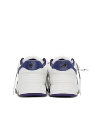 Off-White White And Purple Out Of Office Sneakers