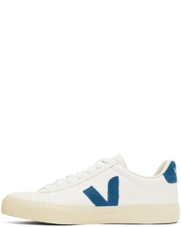 Veja White Blue Campo Chromefree Sneakers