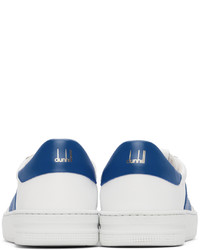 Dunhill White Blue Court Legacy Sneakers