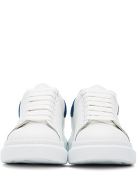 Alexander McQueen White Blue Oversized Sneakers