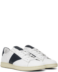 Rhude White Navy Court Sneakers