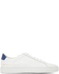 Common Projects White Navy Retro Low Sneakers