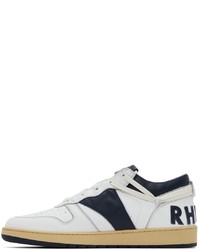 Rhude White Navy Rhecess Low Sneakers