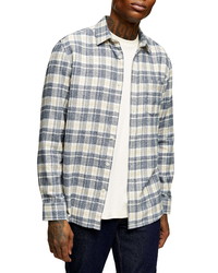 Topman Plaid Button Up Flannel Shirt