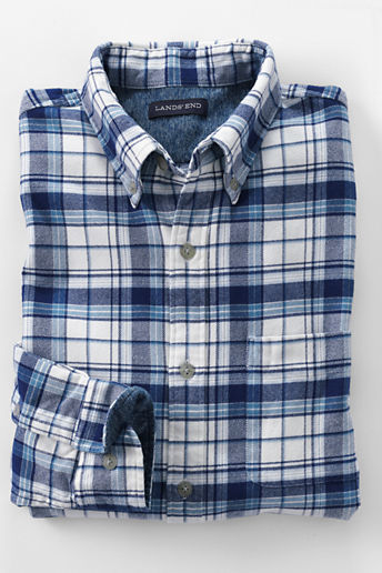 Lands End Traditional Fit Flagship Flannel Shirt 