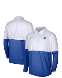 Nike Whiteroyal Boise State Broncos Half Zip Lightweight Coaches Jacket At Nordstrom