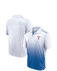 FANATICS Branded White Texas Rangers Line Up Team Fade Polo