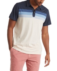 Marine Layer Ombre Stripe Polo In Navywhite Ombre At Nordstrom