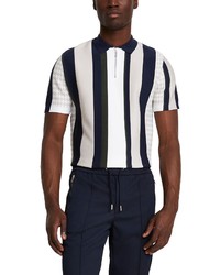 River Island Slim Fit Mixed Print Polo