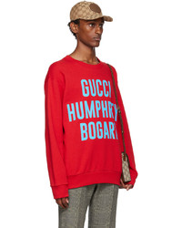 Gucci Red Humphrey Bogart Sweatshirt