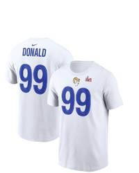 Nike Aaron Donald White Los Angeles Rams Super Bowl Lvi Bound Name Number T Shirt At Nordstrom
